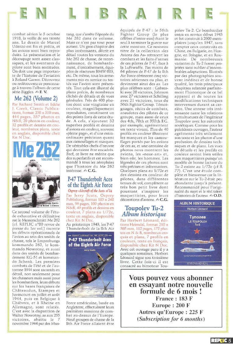 Replic 089 - Fieseler Storch &pwd= MS 502 Griquet, Tupolev SB-2